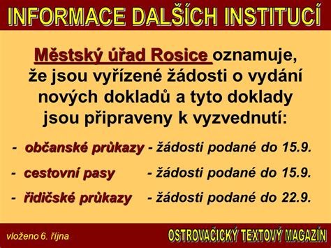 městský úřad strakonice občanské průkazy|Občanské průkazy a cestovní pasy: Město Volyně